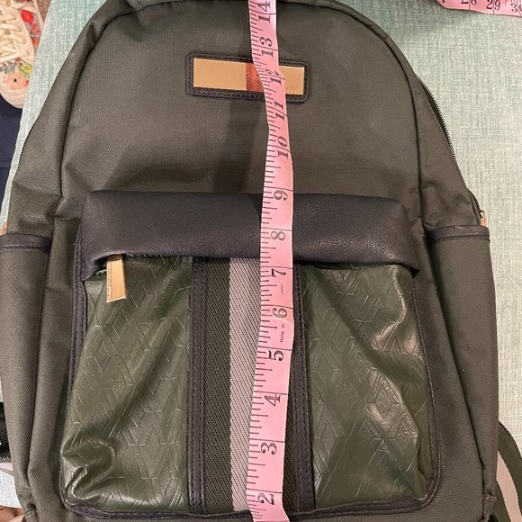 Vince Camuto Olive Green and Black Backpack